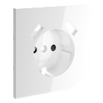 VLS000901 Накладка для розетки с заземлением и защитными шторками, с USB A+A, S70 (белый глянцевый). (ТМ Maytoni)