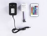 Комплект светодиодной ленты RGB GS2501 5050 30Led/ 7.2W m/ 12V IP65 RGB/ 5000*10*2.87mm/ кратность резки 100mm (4 конт.) (адаптер, вилка, контроллер, пульт в комплекте)