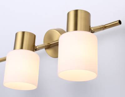 Настенно-потолочный спот TR3972/3 BS/FR латунь/белый матовый  E27*3 max 40W 460*80*140