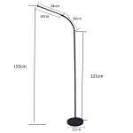 00059-0.6-01 BK светильник напольный Reluce, LED