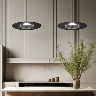 Подвесной светильник с металлическим плафоном 40030/1 LED / черный