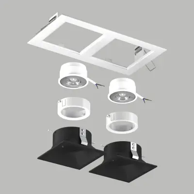 D5260707WMOD Светильник DOMINO QUADRO под LED модуль/лампу МR16 (214526+214507+214507+214006+214006)