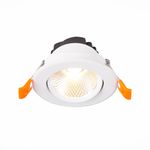 ST211.548.08.36 Св-к встр. Белый LED 1*8W 4000K 640Lm Ra80 36° IP20 D86xH50 220-240V