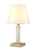 Настольная лампа Crystal Lux NICOLAS LG1 GOLD/WHITE 3401/501