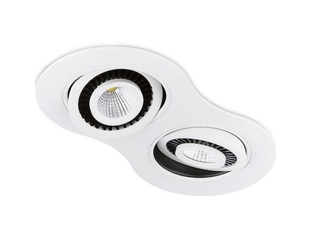 Встраиваемый потолочный светодиодный светильник S505/2 W белый 5+5W