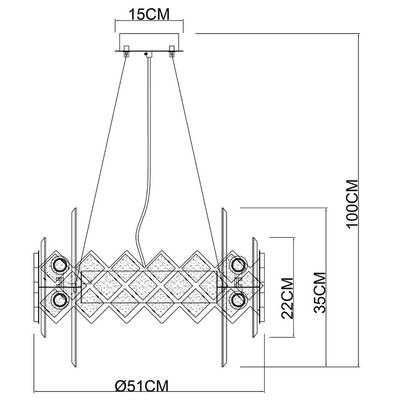 Подвесная люстра Arte Lamp AMELIA A1039SP-10BK, 10хE14