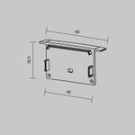 Комплект заглушек (для профиля ALM-6332-S-2M) 2 шт., 642003. TM Maytoni