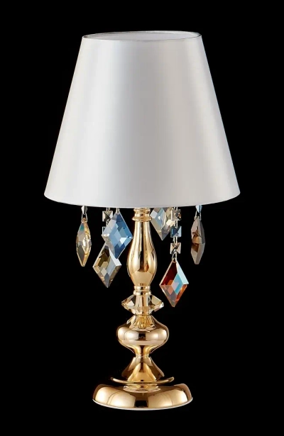 Настольная лампа Crystal Lux MERCEDES LG1 GOLD/COLOR 0951/501