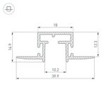 Профиль-держатель TEK-PIK-1010-2000 (Arlight, Алюминий)