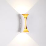 3886/6WG HIGHTECH ODL20 387 бел/золот/металл Настен.светильник LED 4000K 6W 220V IP54 KRISTA