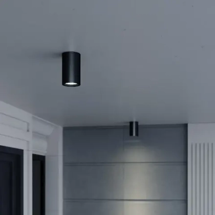 SL9010.412.01 Светильник уличный потолочный ST-Luce черный GU10 1*50W