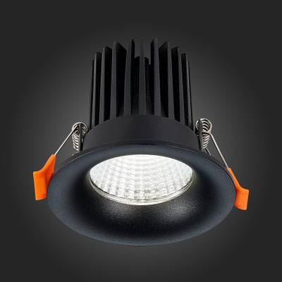 ST703.448.10 Св-к встр. Черный LED 1*10W 4000K 900Lm Ra&gt;90 38° IP20 D85xH75 170-240V
