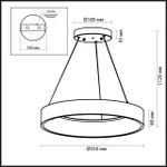 4066/50L L-VISION ODL19 382 белый/серый Люстра с ДУ LED 50W 220V SOLE