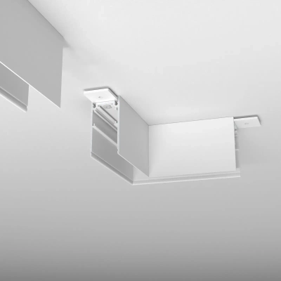 Slim Magnetic Коннектор угловой для накладного шинопровода белый 85090/11