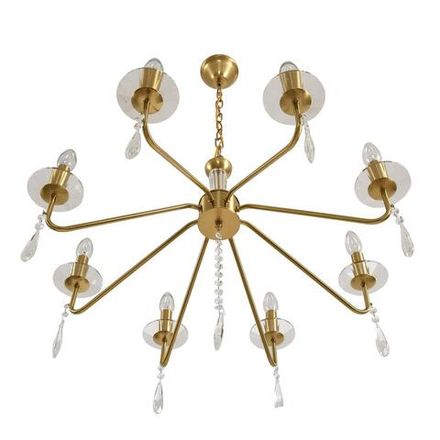 8319/8 CLASSI шампань/прозрачный, металл/хрусталь Люстра E14 8*40W 220V SEVERINA