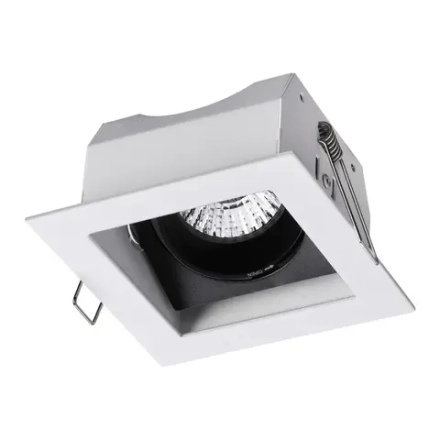 370712 SPOT NT20 546 белый/черный Светильник встраиваемый карданный IP20 GU10 50W 220V GESSO