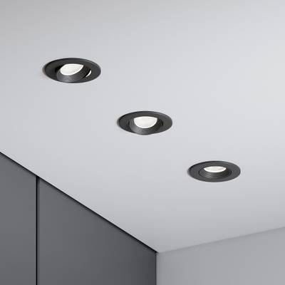 Светильник встраиваемый светодиодный Even 7W 4000K черный 25094/LED