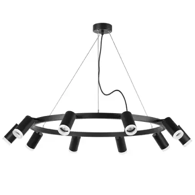 LR0203700 Люстра RULLO 10х50W GU10 ЧЕРНЫЙ (571020+214437-10+202430-10)