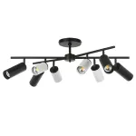 LR728364874 Люстра RULLO 8х50W GU10 ЧЕРНЫЙ/БЕЛЫЙ (571728+214436-4+214487-4)