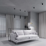 Светильник подвесной светодиодный Trio 12W 4000K черный 50310 LED