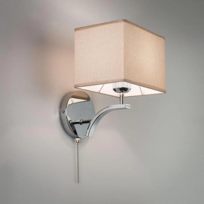 Citilux Эвора Квадро CL460411 Бра с бежевым абажуром и выключателем