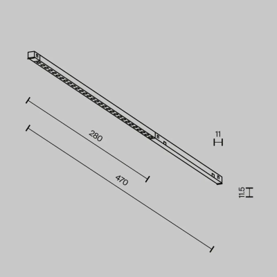 Трековый светильник Точки / Points Exility X 2700-6000K 6Вт 40° Dim Dali2, TR241-4-6WTW-DD2-B. TM Maytoni