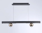 Светильник светодиодный подвесной FL5956 BK/GD черный/золото 4200K 18W 1000*70*1200 (Без ПДУ)