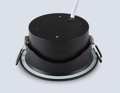 Светильник встраиваемый TN6653 BK черный IP44 GX53 D110*48