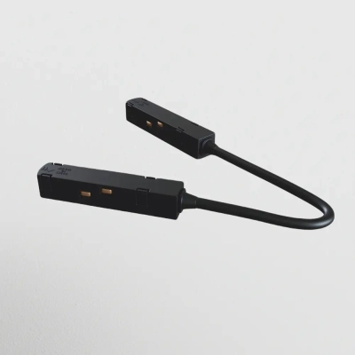 Коннектор питания угловой S35 черный, TRA004CPC-22B. TM Maytoni