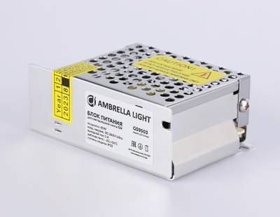 Блок питания для светодиодной ленты 12V 60W 3A IP20 90-260V 85*58*34 GS9503