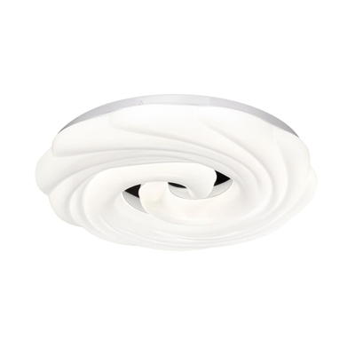 7675/DL PALE SN 201 Светильник пластик/белый/серебристый LED 48Вт 3000-6000К D380 IP43 пульт ДУ AGAP