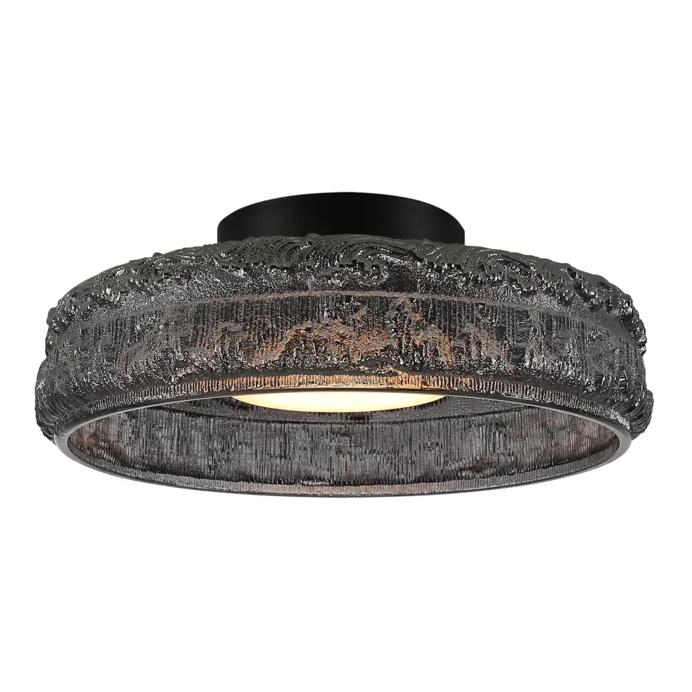 SL6143.412.01 Светильник потолочный ST-Luce черный/дымчатый LED 1*15W 4000K