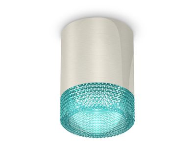 Комплект накладного светильника XS6305011 PSL/BL серебро полированное/голубой MR16 GU5.3 (C6305, N6153)