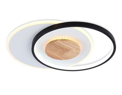 Светильник светодиодный потолочный FL4789 WH/BK/WD белый/черный/дерево 54W 3000-6000K 460*365*45 (без ПДУ)