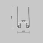 Комплект креплений (для профиля 35×42) 4 шт., ALM-3542-MT 642055. TM Maytoni