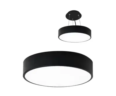 05480,19 Светильник Медина черный d80 h10 Led 90W (4000K) 2 типа крепления: потолочное и подвесное