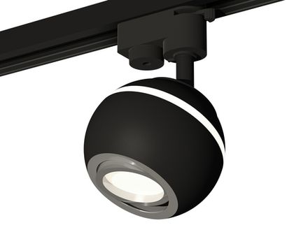 Комплект трекового светильника XT1102022 SBK/PSL черный песок/серебро полированное MR16 GU5.3 LED 3W 4200K (A2521, C1102, N7003)
