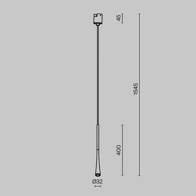 Трековый светильник Стан / Waist Elasity 3000К 7Вт 38°, TR167-1-7W3K-M-BS. TM Maytoni