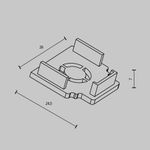 Заглушки для встраиваемого низкопрофильного шинопровода Exility 2шт., TRAM034EC-42B. TM Maytoni