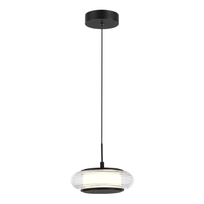 SL6239.403.01 Светильник подвесной ST-Luce черный/прозрачный LED 1*7W 3000K