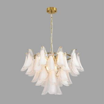 8385/9 NEOCLASSI LN26 141 золото/белый, металл/стекло Люстра E14 9*40W 220V PLUME