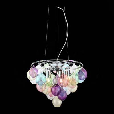 SL432.153.05 Светильник подвесной ST-Luce Хром/Разноцветный E27 5*60W