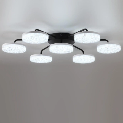 8236/7CL LEDIO LN25 000 черный, металл/акрил Люстра потолочная с ПДУ LED 90W 3000-6000К 220V DIDANA