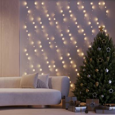 Светодиодная гирлянда ARD-CURTAIN-HOME-2000x2500-CLEAR-300LED Warm (230V, 12W) (Ardecoled, IP20)