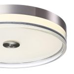 7727/76L MITRA LED SN 101 Светильник металл/акрил/никель/прозрачный LED 76Вт 4000K D400 IP20 ETERNA