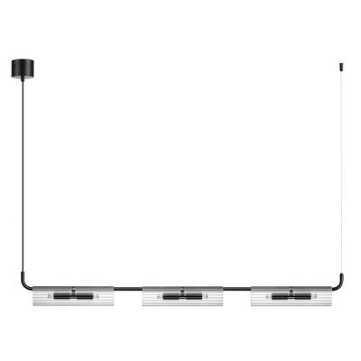 6561/6 SUSPENTIONI LN25 черный/прозрачный/металл/стекло Подвес G9 6*20W 220V TORONTO