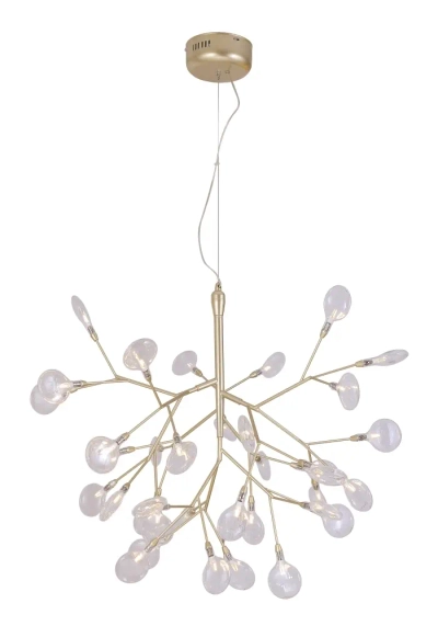 Светильник подвесной Crystal Lux EVITA SP36 GOLD/TRANSPARENT 1692/236