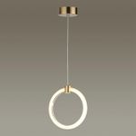 5297/7L LEDIO LN23 029 золотой Подвес LED 7W 3000K 574Лм 220V NOVA