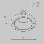 Встраиваемый светильник Share GU10 10Вт IP 54 DL126-GU10-TRS-B. TM Maytoni