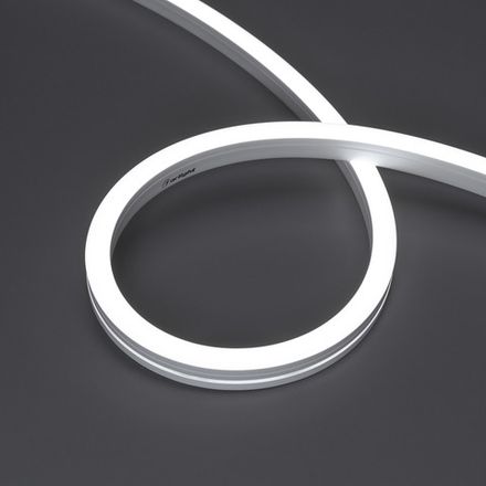 Светодиодная лента герметичная MOONLIGHT-SIDE-A140-12x17mm 24V White6000 (9.6 W/m, IP67, 5m, wire x2) (Arlight, Вывод кабеля боковой)